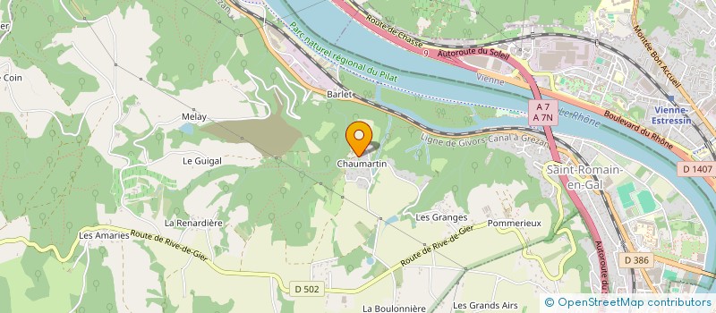 localisation de l'entreprise MADAME SOPHIE VIALLET  SAINT-ROMAIN-EN-GAL