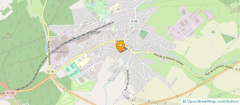 localisation de l'entreprise MADAME SOPHIE VIARD  VITTEL