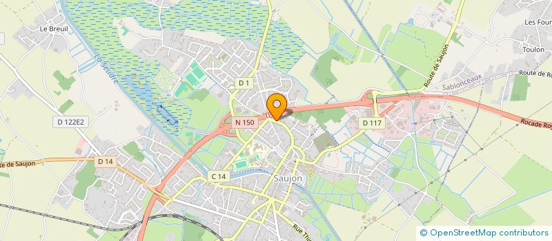 localisation de l'entreprise MADAME SOPHIE VIDAMANT  SAUJON