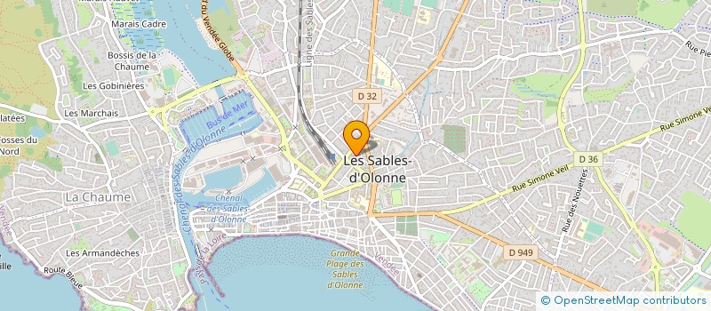 localisation de l'entreprise MADAME SOPHIE VILAINE à LES SABLES D'OLONNE
