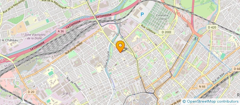 localisation de l'entreprise MADAME SOPHIE VILLETTE  MULHOUSE