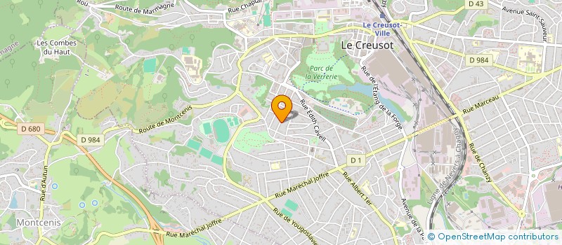 localisation de l'entreprise MADAME SOPHIE VIOLET-COUTAREL  LE CREUSOT