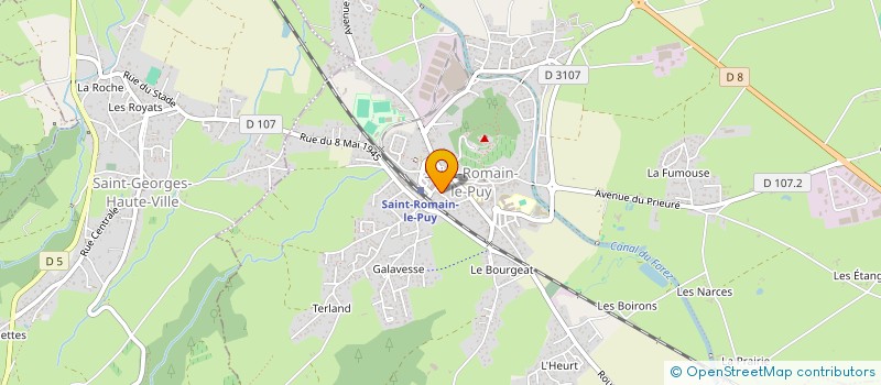 localisation de l'entreprise MADAME SOPHIE VIZIER  SAINT-ROMAIN-LE-PUY