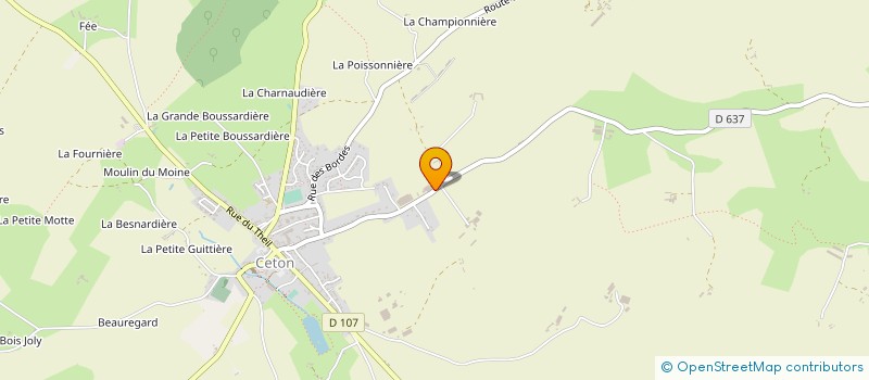 localisation de l'entreprise MADAME SOPHIE VOLLET à CETON