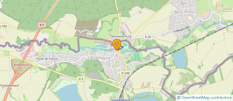 localisation de l'entreprise MADAME SOPHIE WEBER  LAUTERBOURG