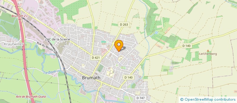 localisation de l'entreprise MADAME SOPHIE WURM  BRUMATH