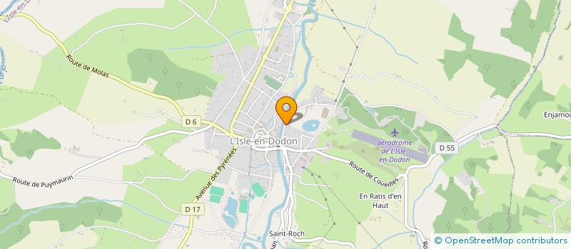 localisation de l'entreprise MADAME SORAIA ALVES DANTAS  L'ISLE-EN-DODON