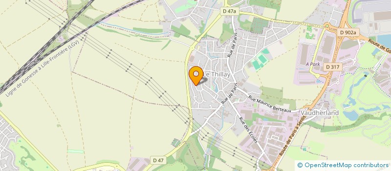 localisation de l'entreprise MADAME SORAIA PASSOS SOARES  LE THILLAY