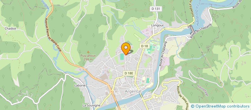 localisation de l'entreprise MADAME SORALIA BELIN à ARGENTAT-SUR-DORDOGNE
