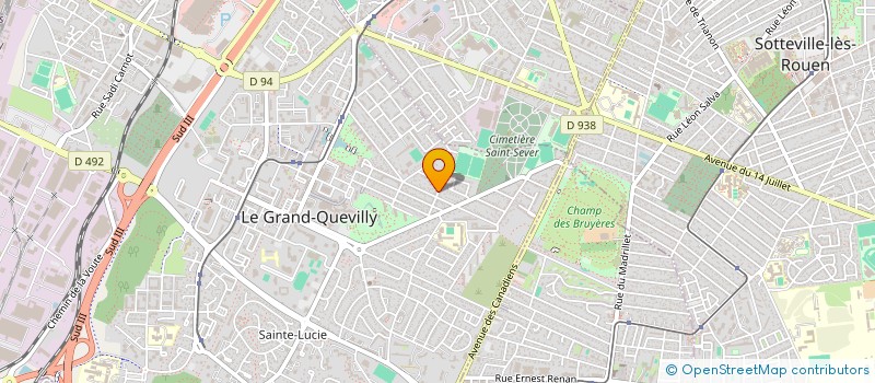 localisation de l'entreprise MADAME SORAYA AMEERALLY  LE GRAND-QUEVILLY