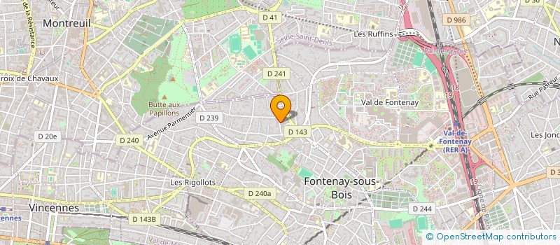 localisation de l'entreprise MADAME SORAYA AZZOUNI  FONTENAY-SOUS-BOIS