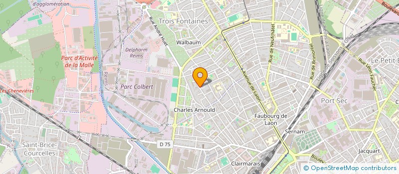 localisation de l'entreprise MADAME SORAYA BAHRI MAZIZ  REIMS