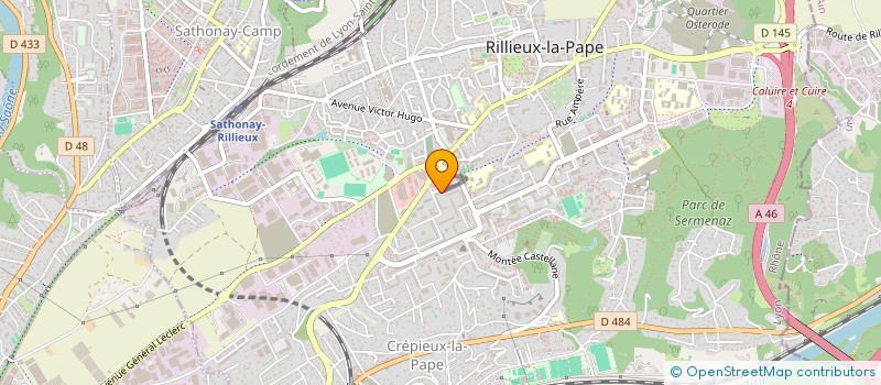 localisation de l'entreprise MADAME SORAYA BELARBI  RILLIEUX-LA-PAPE