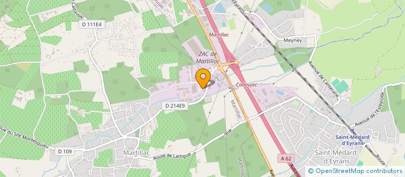 localisation de l'entreprise MADAME SORAYA BENSAID  MARTILLAC