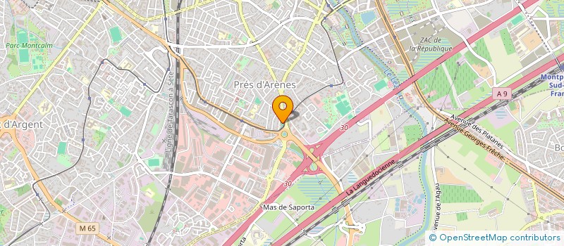 localisation de l'entreprise MADAME SORAYA BENSLIM à MONTPELLIER