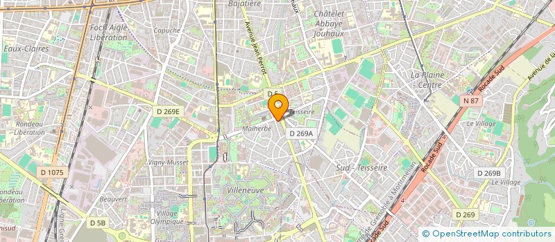 localisation de l'entreprise MADAME SORAYA BOUDIBA à GRENOBLE