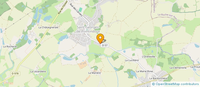 localisation de l'entreprise MADAME SORAYA CHABANE  SAINT-GEORGES-DE-POINTINDOUX