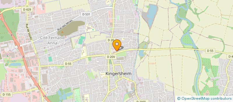 localisation de l'entreprise MADAME SORAYA DJELLALI  KINGERSHEIM