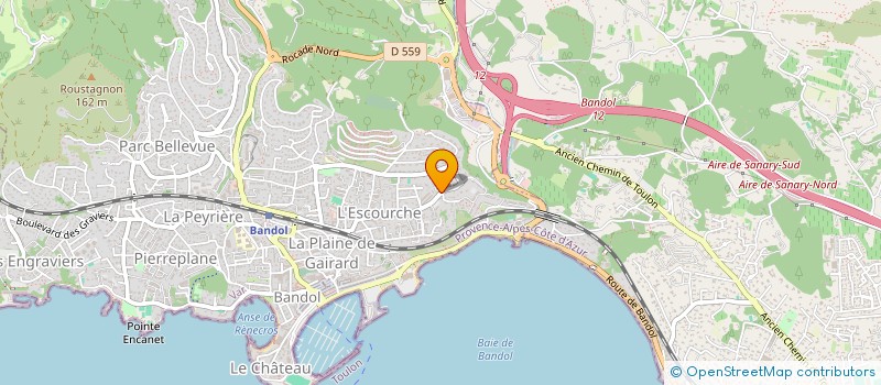 localisation de l'entreprise MADAME SORAYA FAUST à BANDOL