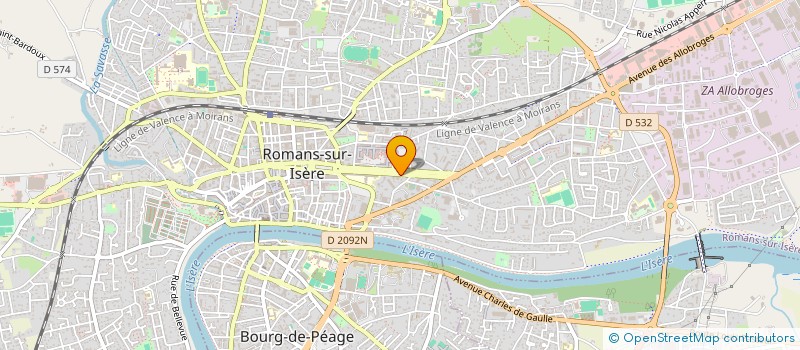 localisation de l'entreprise MADAME SORAYA LARBI  ROMANS-SUR-ISERE