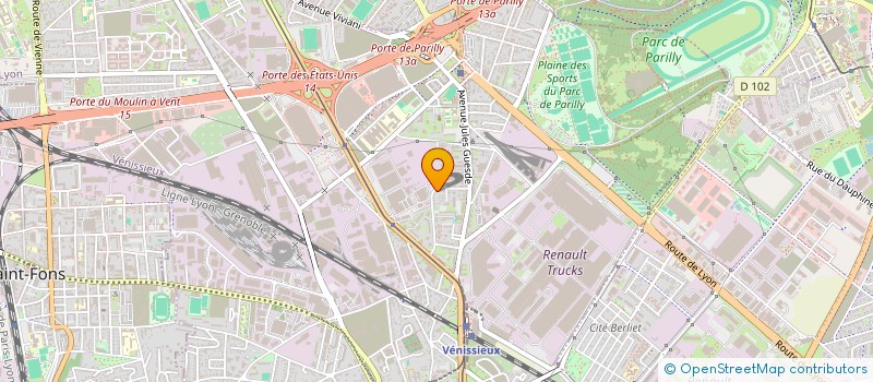 localisation de l'entreprise MADAME SORAYA MANSOURI  VENISSIEUX