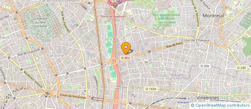 localisation de l'entreprise MADAME SORAYA MEZIANE  MONTREUIL