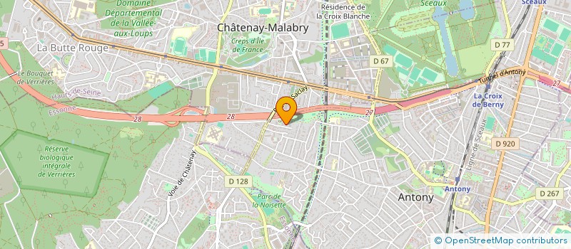 localisation de l'entreprise MADAME SORAYA OULEBSIR  ANTONY