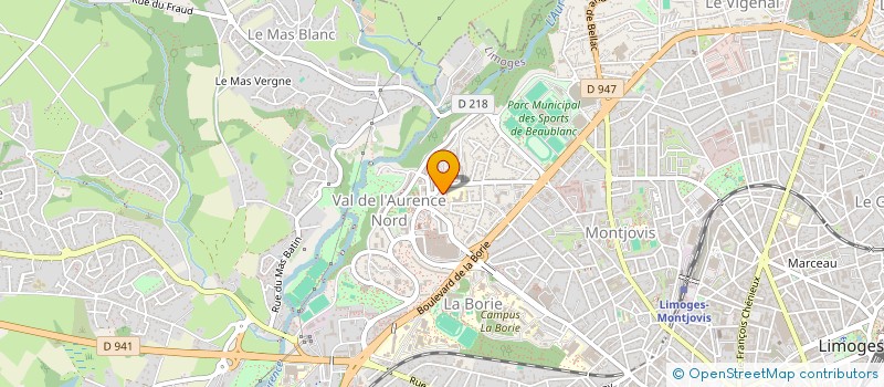 localisation de l'entreprise MADAME SORAYA ROUVEIX à LIMOGES