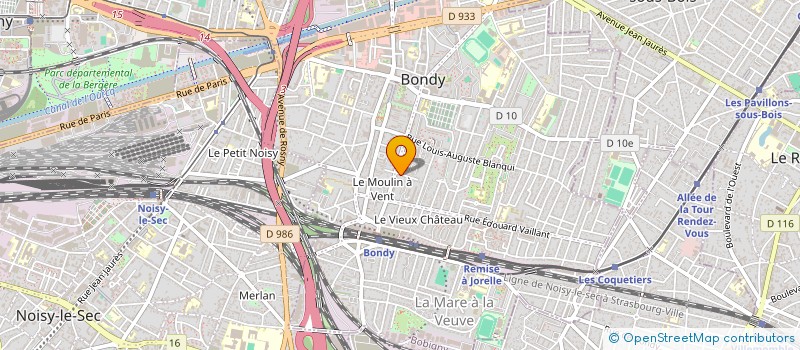 localisation de l'entreprise MADAME SORAYA SEDKI  BONDY