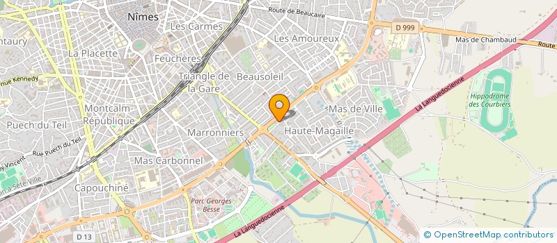 localisation de l'entreprise MADAME SORAYA TAYEBI  NIMES