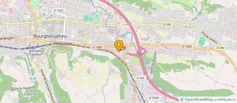 localisation de l'entreprise MADAME SORAYA YASSAAD  BOURGOIN-JALLIEU