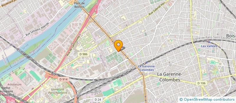 localisation de l'entreprise MADAME SORIBA DIAKHABY à COLOMBES