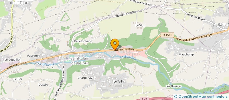 localisation de l'entreprise MADAME SORINA IASMINA CIRPACI  SAINT-CLAIR-DE-LA-TOUR