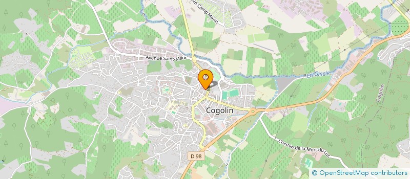 localisation de l'entreprise MADAME SORREL STEWART à COGOLIN
