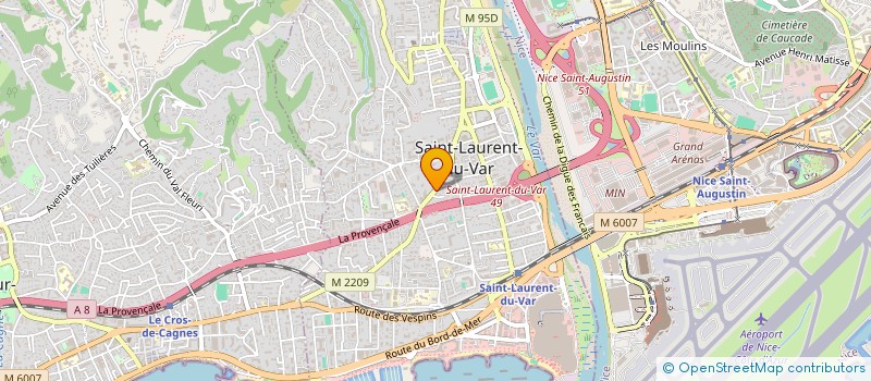 localisation de l'entreprise MADAME SOU LEANG LENG à SAINT-LAURENT-DU-VAR