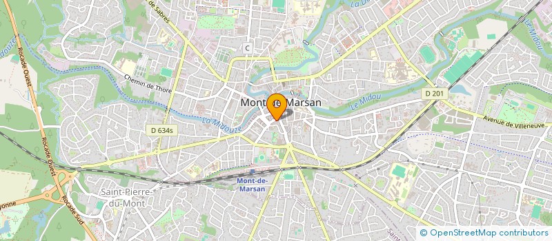 localisation de l'entreprise MADAME SOUAD AZZOUZI  MONT-DE-MARSAN