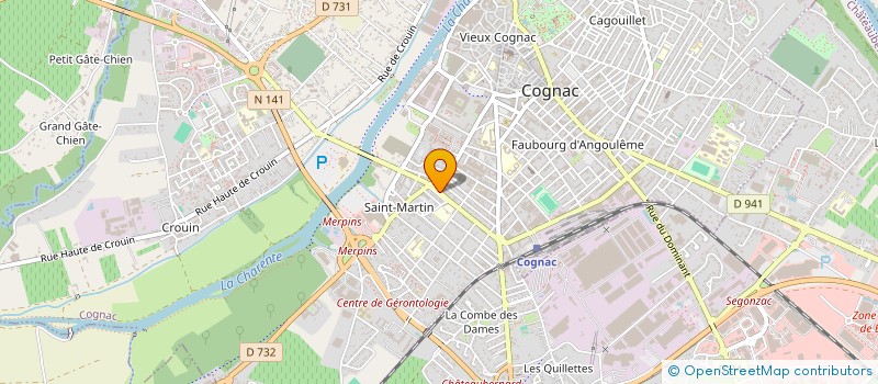 localisation de l'entreprise MADAME SOUAD BELAZZOUZ à COGNAC