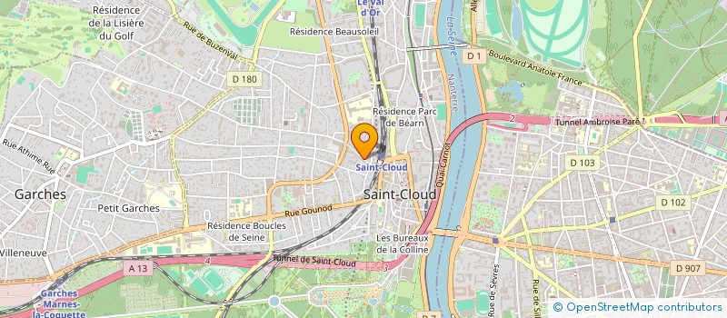 localisation de l'entreprise MADAME SOUAD BELIN  SAINT-CLOUD