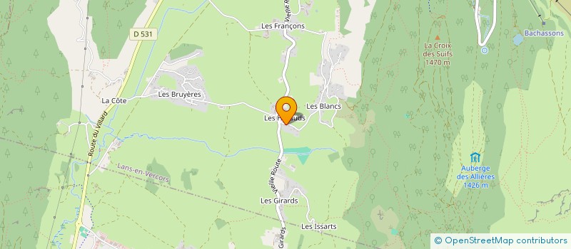 localisation de l'entreprise MADAME SOUAD BELRHALI  LANS-EN-VERCORS