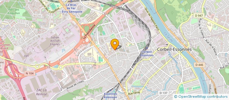 localisation de l'entreprise MADAME SOUAD BENDIMERAD à CORBEIL-ESSONNES