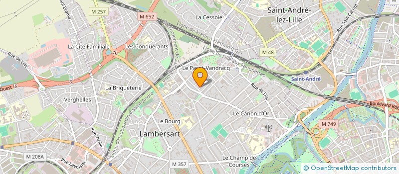 localisation de l'entreprise MADAME SOUAD BENDJEBBAR à LAMBERSART