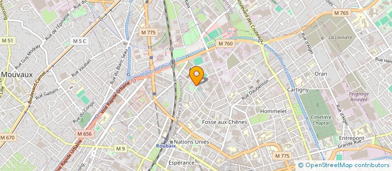 localisation de l'entreprise MADAME SOUAD BOUBACIR  ROUBAIX