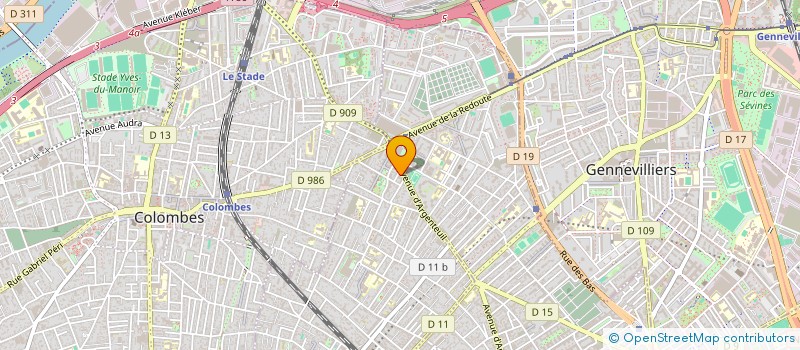 localisation de l'entreprise MADAME SOUAD BOULOUZA  BOIS-COLOMBES