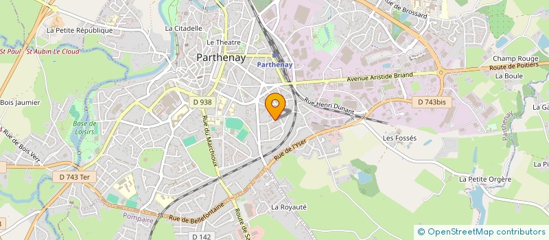 localisation de l'entreprise MADAME SOUAD BOUTARF  PARTHENAY