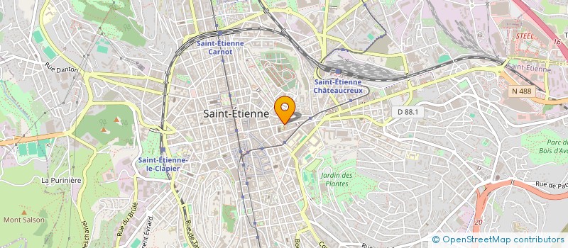 localisation de l'entreprise MADAME SOUAD EL RHAZZAD  SAINT-ETIENNE