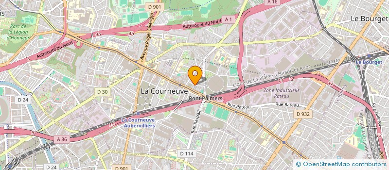 localisation de l'entreprise MADAME SOUAD HELLOU à LA COURNEUVE
