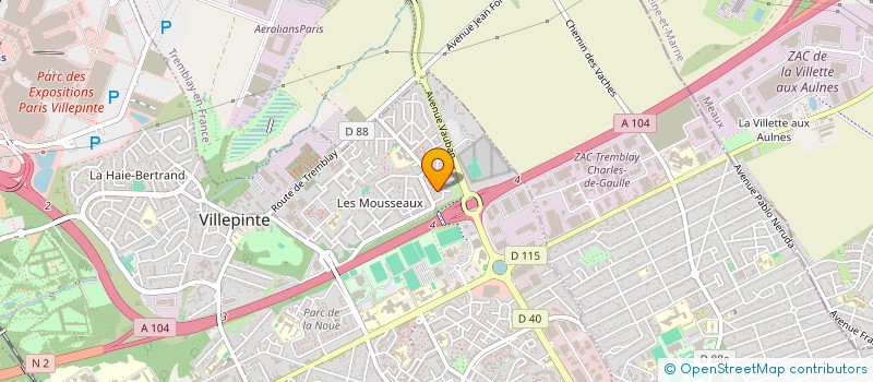 localisation de l'entreprise MADAME SOUAD KALOUSSI à VILLEPINTE