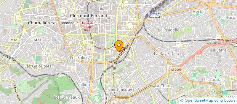 localisation de l'entreprise MADAME SOUAD LAHLAFI  CLERMONT-FERRAND