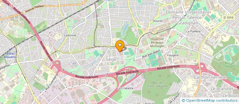 localisation de l'entreprise MADAME SOUAD NOUAR  PESSAC