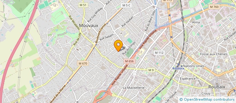 localisation de l'entreprise MADAME SOUAD OUAYAT  MOUVAUX